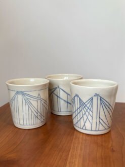 Alternative view of Bridge Motif Coffee Mugs - 10 oz