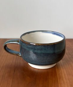 Alternative view of Blue Tea Cup with White interior