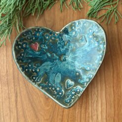 Alternative view of Small Stamped Heart Shaped Bowl