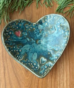 Alternative view of Small Stamped Heart Shaped Bowl