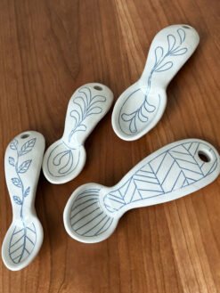 Alternative view of Detailed Blue Inlay Spoons