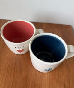 interior of Handmade Pottery Mother's Day Mugs