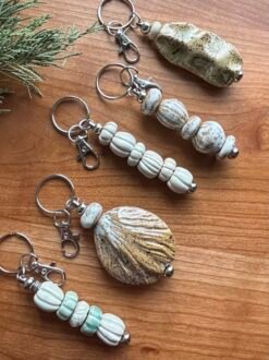 Pottery Bead Keychains | Purse Charm