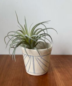 Alternative view of Small White Vase with Nautical Vibe
