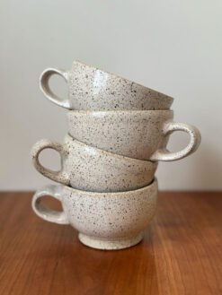 Speckled Clay Tea Cups | Wheel Thrown