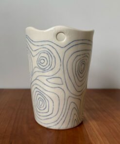 Topographic Pattern Vase