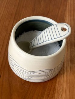 Salt Cellar with Wave Pattern