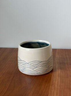 Alternative view of Salt Cellar with Wave Pattern