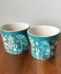 Alternative view of Hand Painted Botanicals Pattern Coffee Mug - 12 oz