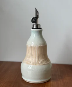 handmade pottery oil bottle