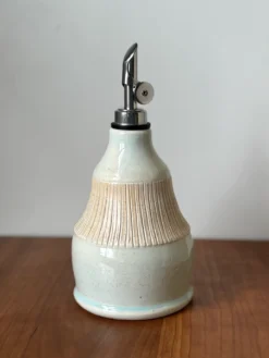 Pottery Olive Oil Bottle #3